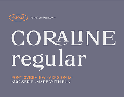 Coraline Regular Font