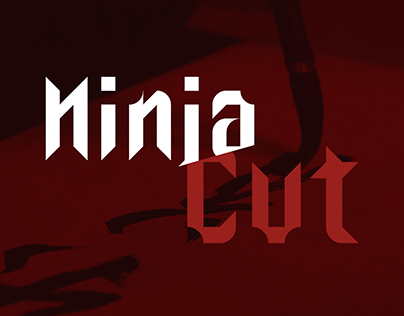 Ninja Cut | Modular Typeface | Free Font