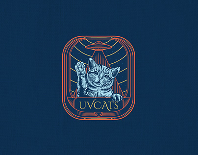 UVCATS_Vintage Hand Drawn Logo for Branding