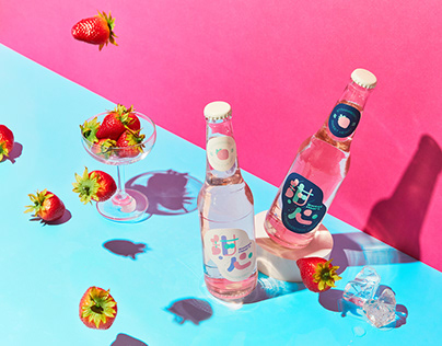 Sweet heart - Strawberry cider label｜甜心草莓氣泡酒