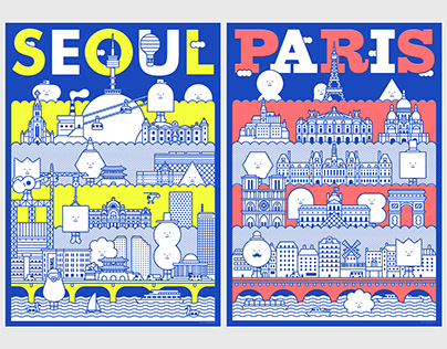 MONSTER CITY SERIES : SEOUL / PARIS