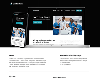 A case study of dentistry career page