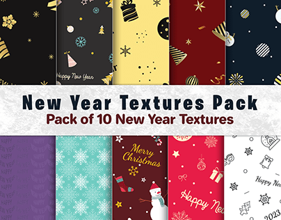 10 New Year Textures Pack Flat 40%OFF