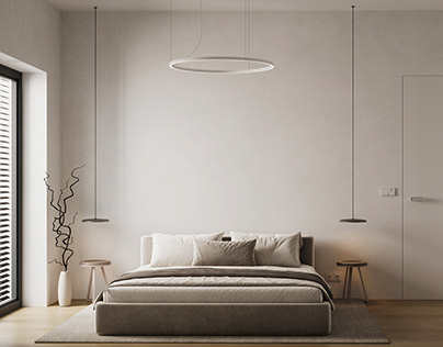 Bedroom rendering including the design concept
