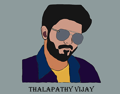 Thalapathy Vijay Drawing