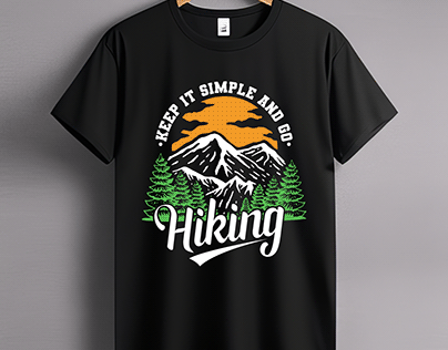 hiking t-shirt design