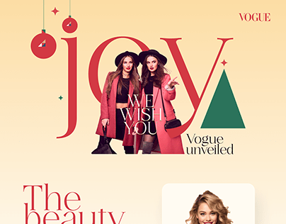 Vogue digital campaigning for upcoming Christmas
