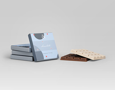 Chocolate packaging with a simple logo
