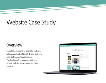 Responsive and accessible UI portfolio website
