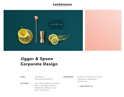 Jigger & Spoon Corporate Design