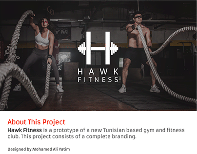 Hawk Fitness Logo Prototype Gym Mobile App Icon Design