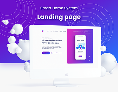 Smart home landing page