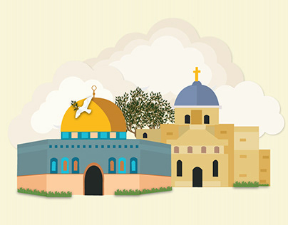Dome of the rock & Church of the holy sepulcher