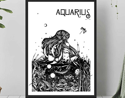 AQUARIUS / Hand drawing