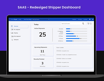 SAAS - Redesign Shipper Dashboard