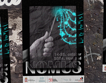 Placard for NOMUS (Novi Sad music festivals)