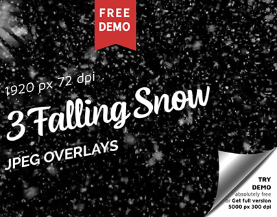 Free Falling Snow Photo Overlays