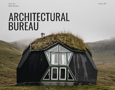 Architectural Bureau Concept Landing Page