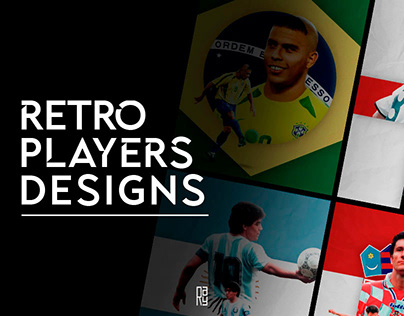 RETRO FOOTBALL PLAYERS | POSTERS