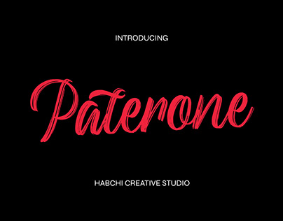 Project thumbnail - Paterone Font