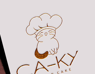 mini cake brand logo design