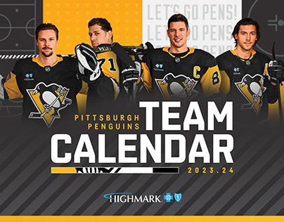 Pittsburgh Penguins 2023.24 Team Calendar