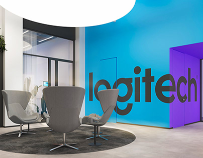 Office interior design for Logitech in Moscow