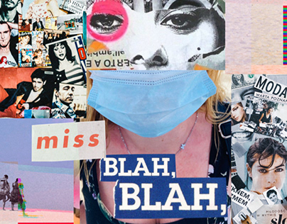 Miss Blah Blah, Art Collage