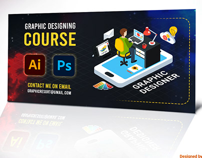 Post Banner Design for Graphic Designing Course