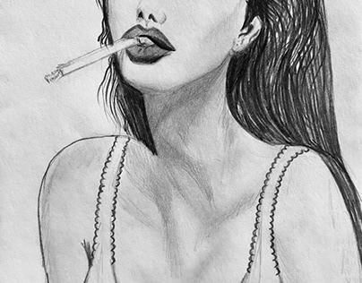 SMOKE, girl,art