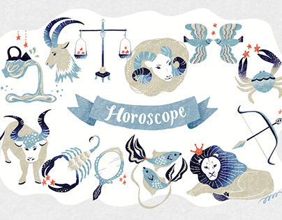 Illustration for horoscope sign