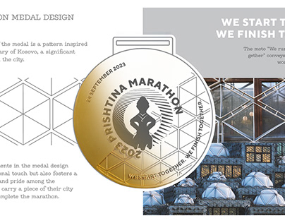 Prishtina Marathon Medal Design