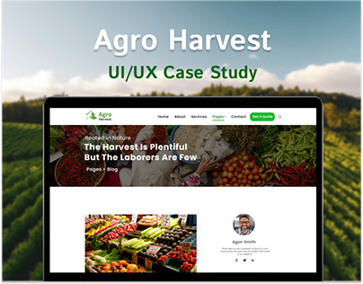 Agro Harvest | UI\UX Case Study