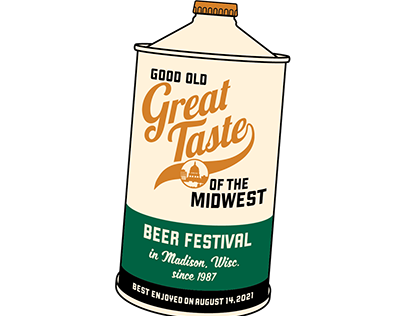 Retro logo for beer festival