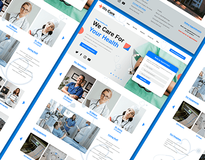 We Care Hospital's Website Design