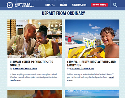Carnival Cruise Line: Away We Go