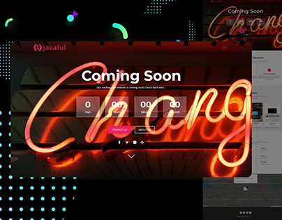 Coming Soon Page Template Design