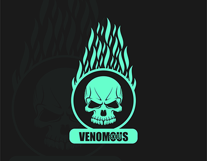 Venomous Skull Esports Mascot Logo