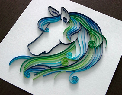 Horse - Paper quilling
