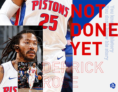 DERRICK ROSE | NOT DONE YET - Fan Made Poster