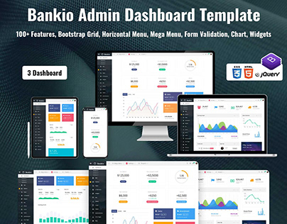 Bootstrap Admin Web App With Bootstrap UI Kit – Bankio