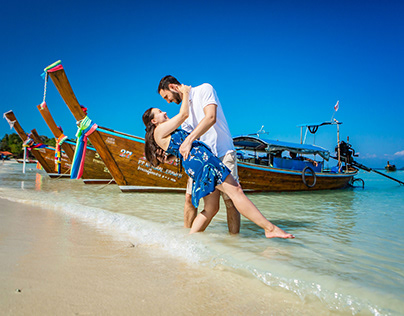 Honeymoon photoshooting in Koh Phi Phi, Krabi