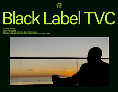 Black Label TVC (Art Direction)