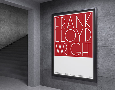 Typographic Poster - Frank Lloid Wright