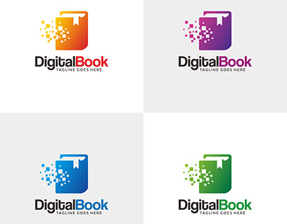 digital book logo