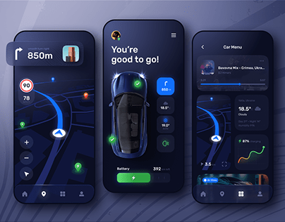 Electric Car - Mobile App