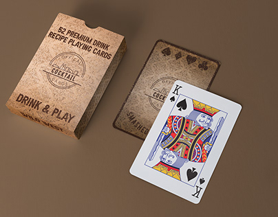 Cocktail Playing Card packaging design