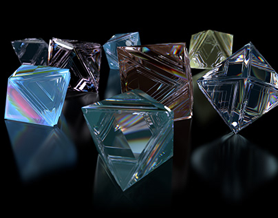 Fluorescence of diamonds (3D Visualization)
