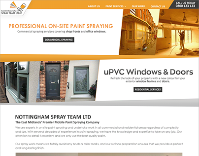Nottingham Spray Team | Branding & Website Design