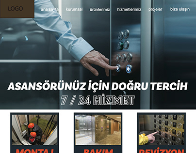 asansör firması web sitesi tasarımı